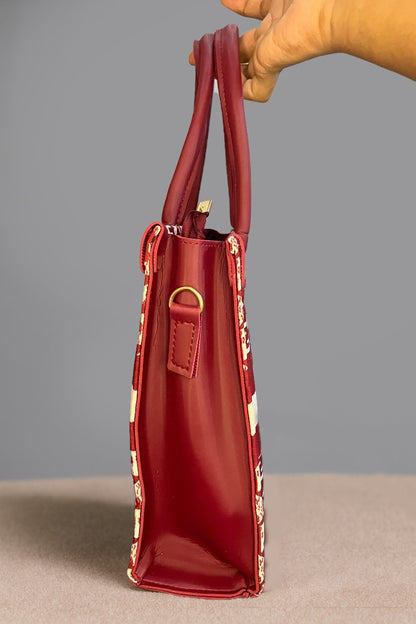 Fendi Red Monogram Canvas Tote Bag